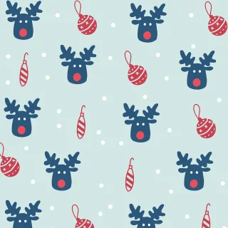 Christmas Ornaments Reindeer Stickdatei