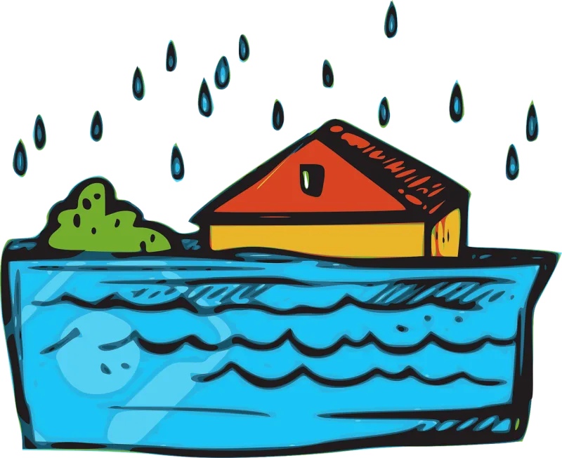 Flood Disaster Nature Stickdatei – Natur