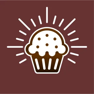 Cupcake Muffin Icon Stickdatei