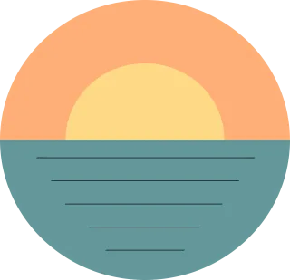 Sunset Ocean Beach Stickdatei