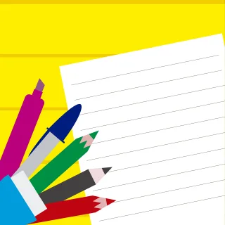 Pencils Color pencils Paper Stickdatei – Musik