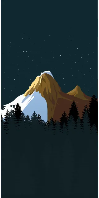 Mountains Snow Trees Stickdatei