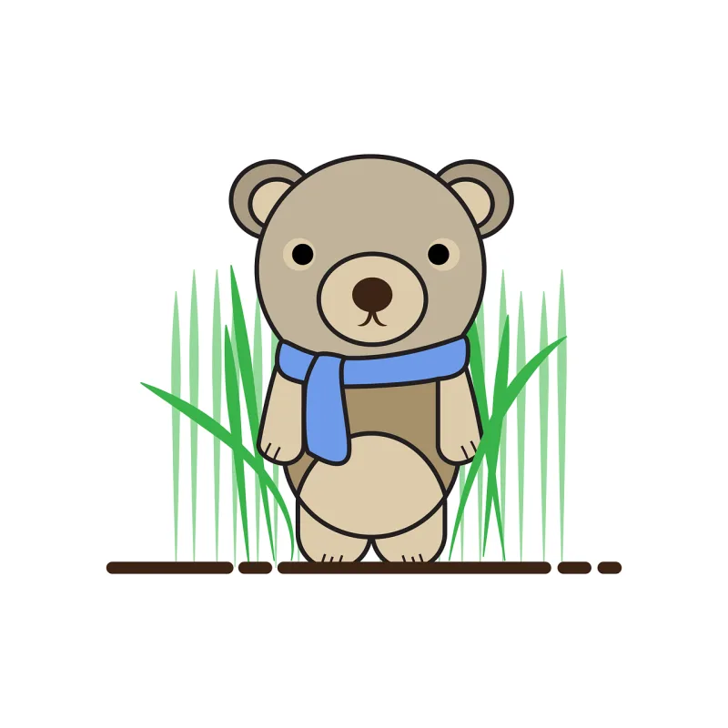 Bear Teddy Character Stickdatei – Kinder