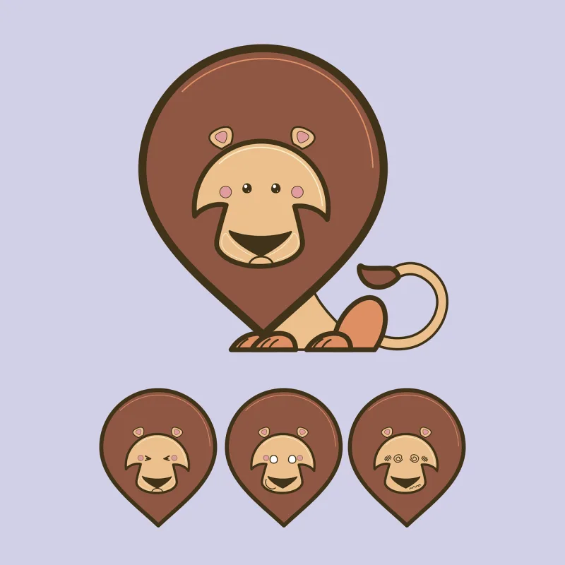 Lion Animal Drawing Stickdatei – Tiere