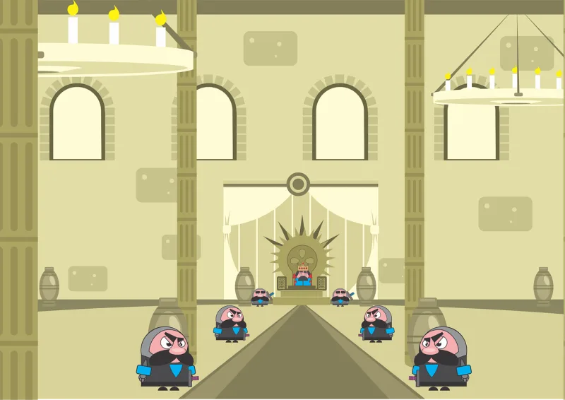 King Soldiers Castle Stickdatei – Kinder