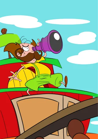 Pirate Binocular Ship Stickdatei