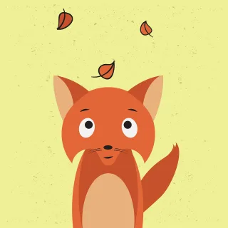 Fox Animal Mammal Stickdatei