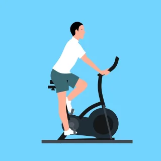 Man Exercise Bike Stickdatei
