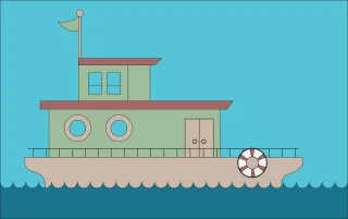 Sea Ship Boat Stickdatei – Fahrzeuge