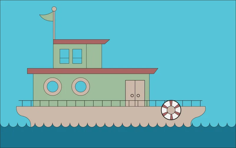 Sea Ship Boat Stickdatei – Fahrzeuge