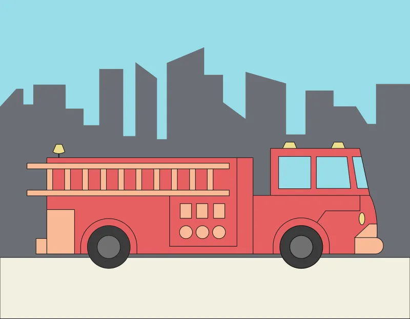 Fire department Fire truck Truck Stickdatei – Fahrzeuge