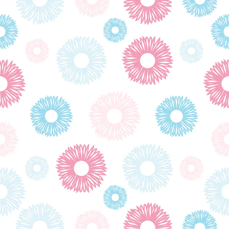 Flowers Blue Nature Stickdatei – Blumen
