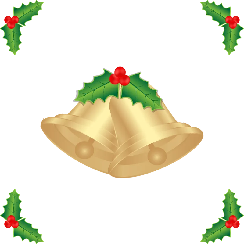 Christmas Bell Mistletoe Stickdatei – Weihnachten