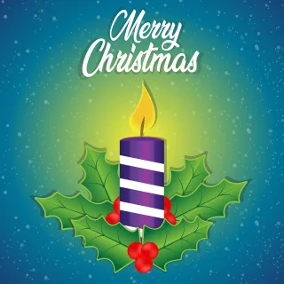Merry christmas Advent Candle Stickdatei