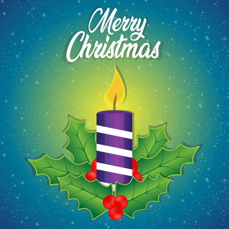 Merry christmas Advent Candle Stickdatei – Weihnachten