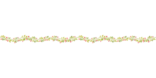 Wavy Garland Decoration Stickdatei – Weihnachten