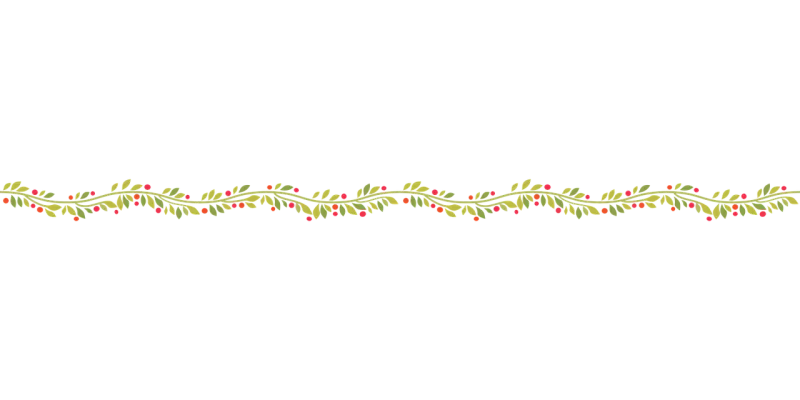 Wavy Garland Decoration Stickdatei – Weihnachten