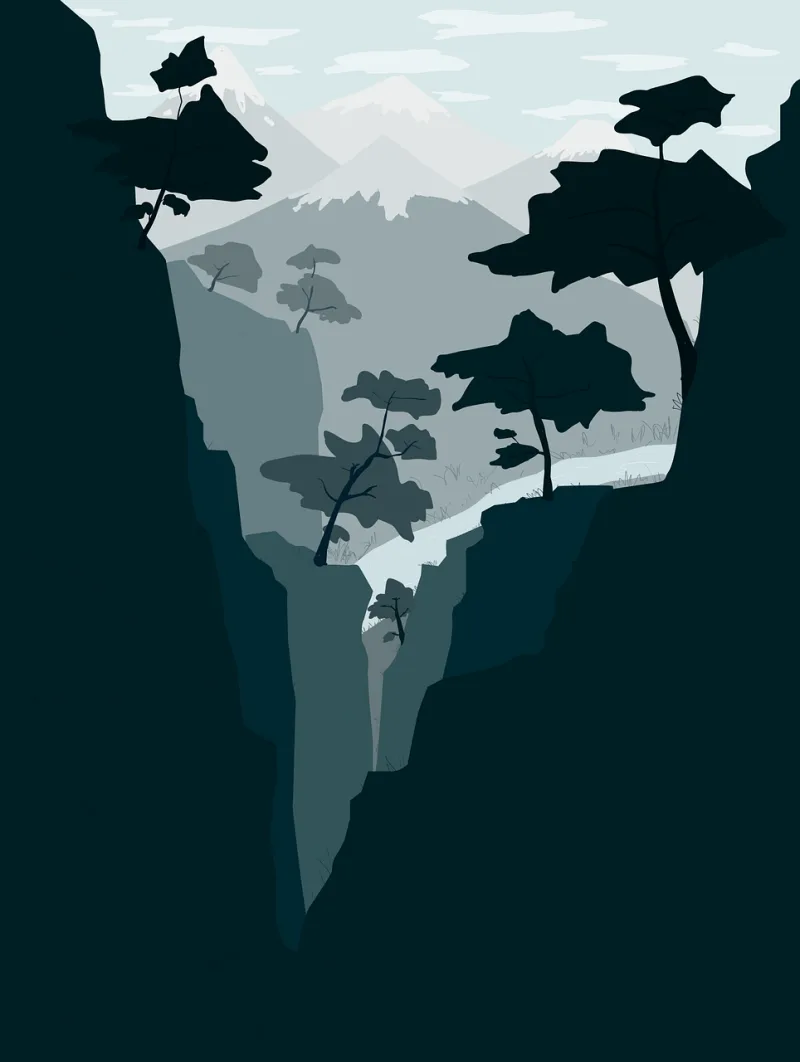 Mountain Beautiful wallpaper Forest Stickdatei – Natur