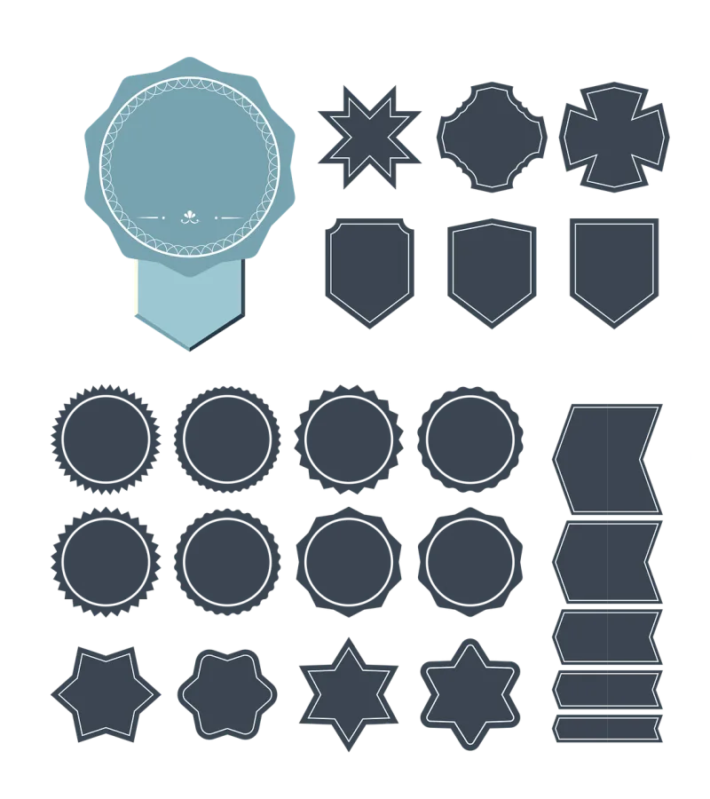 Label Tags Badges Stickdatei – Natur