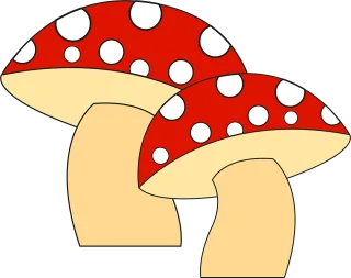 Mushrooms Amanita Fungus Stickdatei