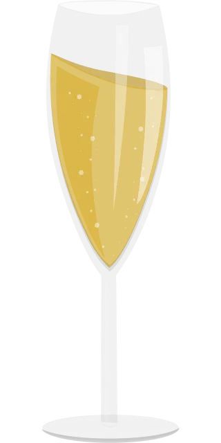Champagne Glass Drink Stickdatei