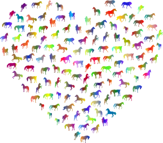 Horse Animal Nature Stickdatei