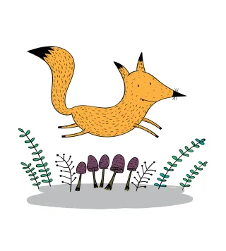 Animal Character Cartoon Stickdatei