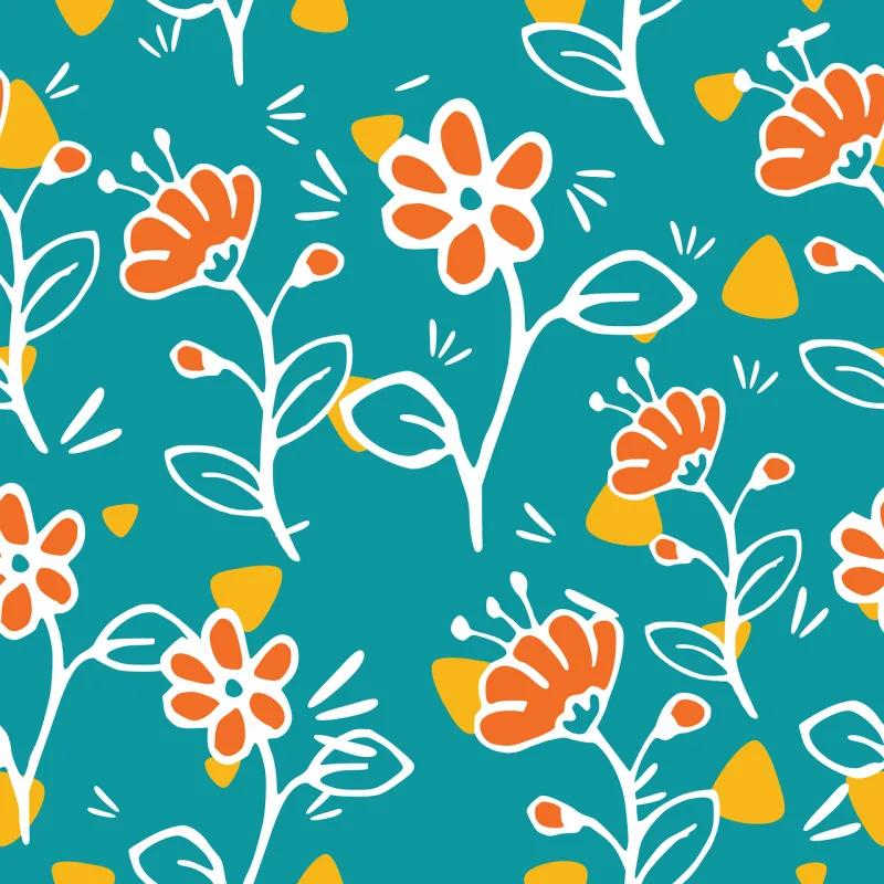 Flowers Floral Pattern Stickdatei – Blumen