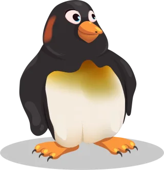 Penguin Cute Character Stickdatei