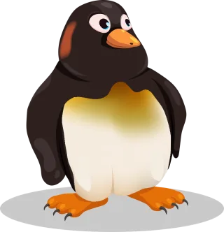 Penguin Cute Character Stickdatei