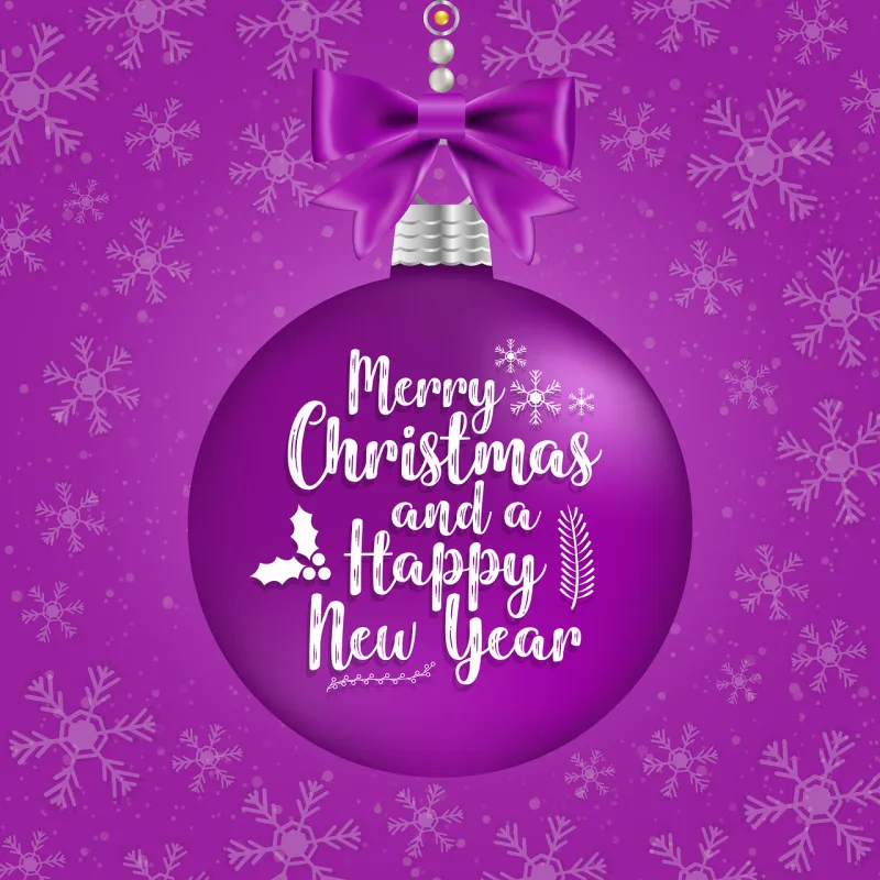 Merry christmas Happy new year Card Stickdatei – Weihnachten