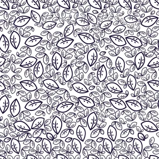 Leaves Foliage Line art Stickdatei