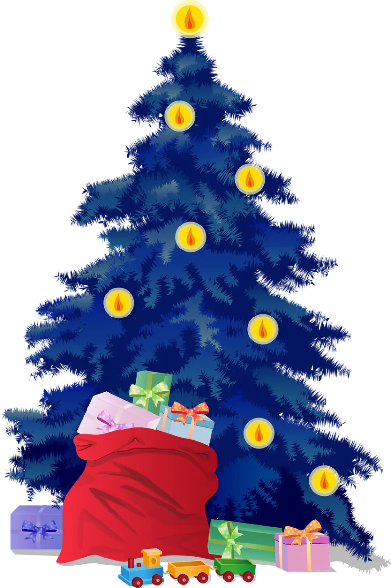 Christmas tree Presents Christmas Stickdatei – Natur