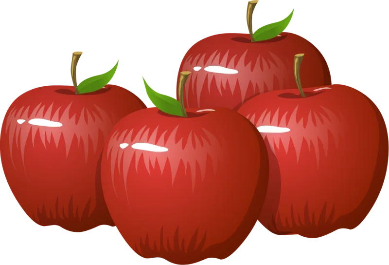 Apples Fruit Food Stickdatei – Essen & Trinken