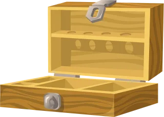 Box Wooden Opened Stickdatei