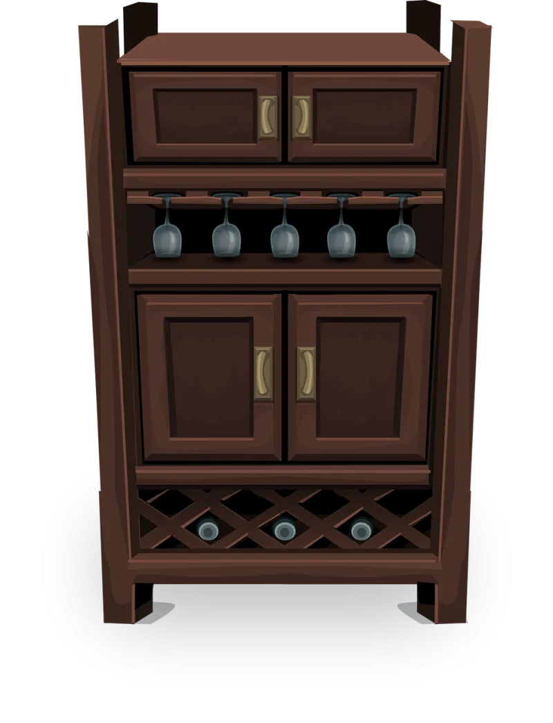 Storage Cabinet Cupboard Stickdatei – Essen & Trinken