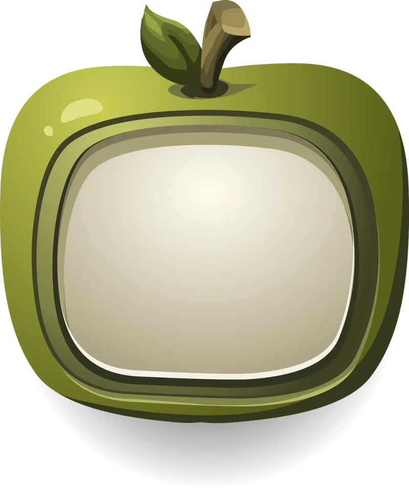 Apple Television Tv Stickdatei – Essen & Trinken
