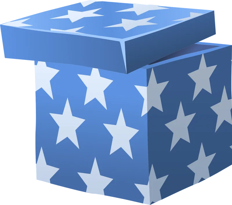 Gifts Blue Wrapped Stickdatei – Weihnachten