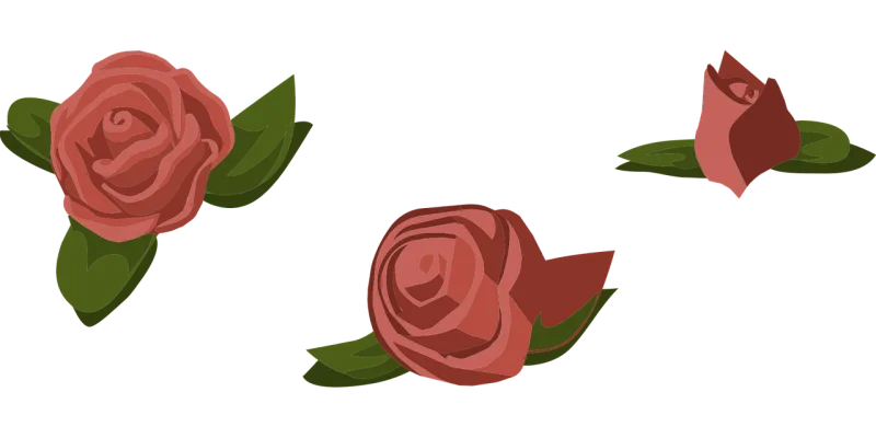 Rose Flowers Scattered Stickdatei – Blumen