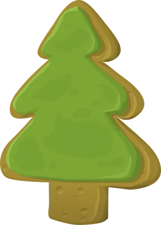 Tree Fir Gingerbread Stickdatei