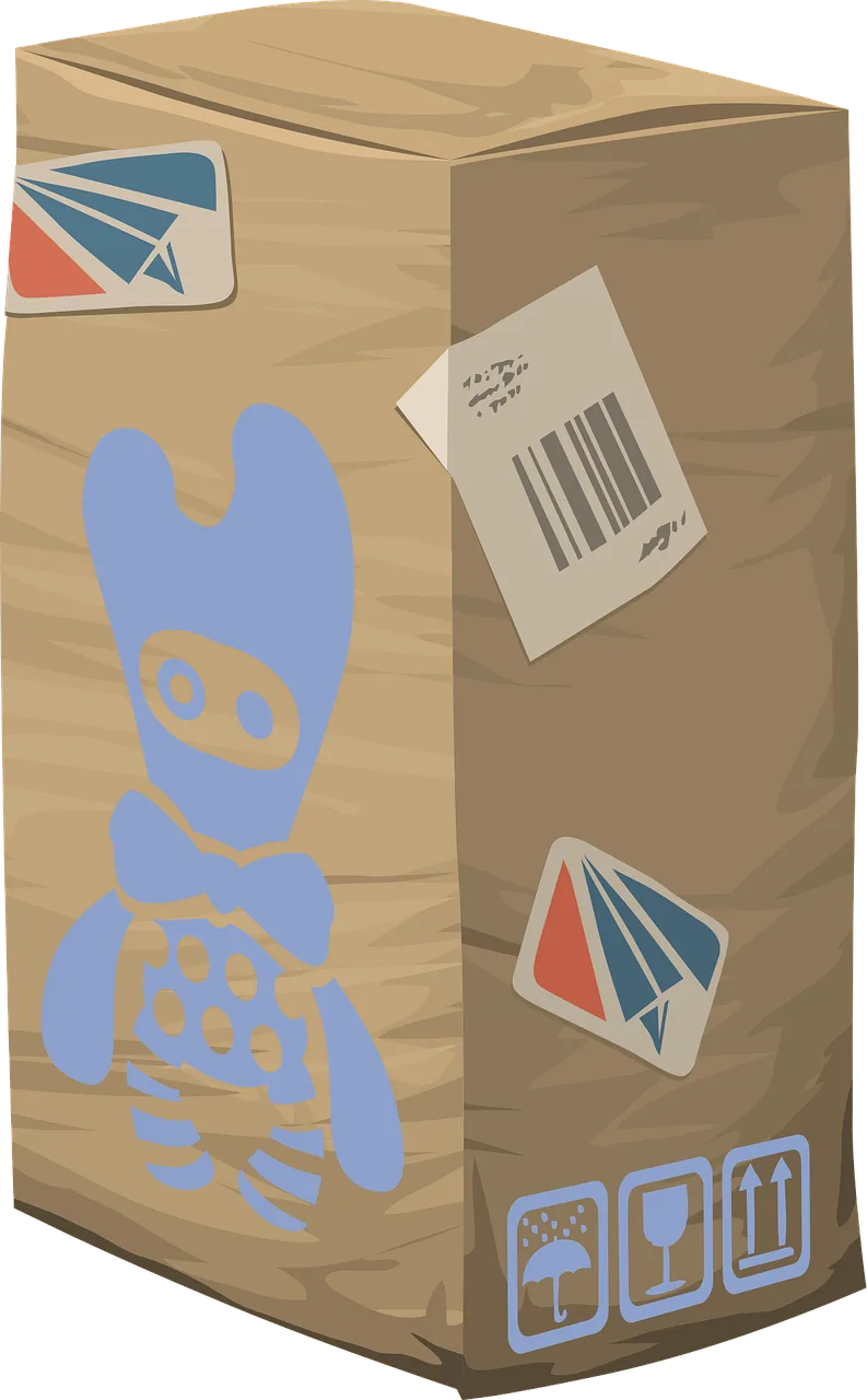 Package Box Shipping Stickdatei – Weihnachten