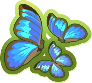 Butterflies Blue Butterfly Stickdatei