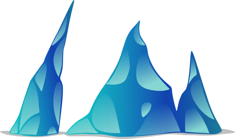 Iceberg Icebergs Ice Stickdatei – Natur