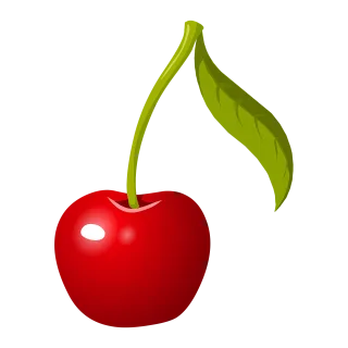 Cherry Fruit Food Stickdatei