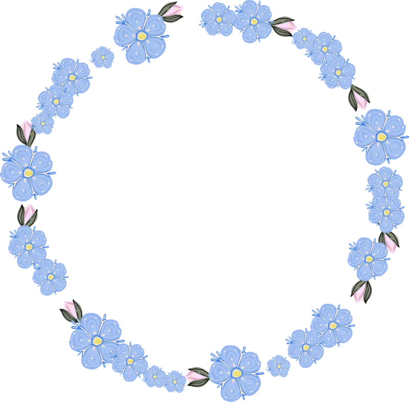 Flowers Frame Bouquet Stickdatei – Blumen
