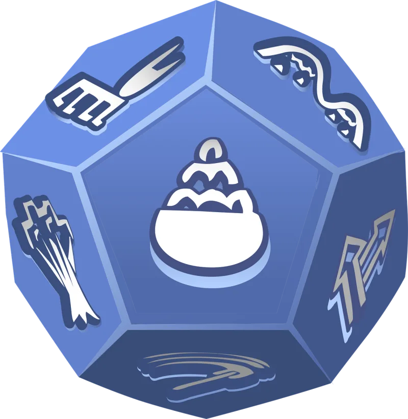 Dice Die Game Stickdatei – Essen & Trinken