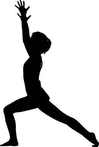 Yoga Girl Silhouette Stickdatei