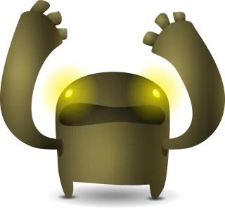 Creature Brown Robot Stickdatei