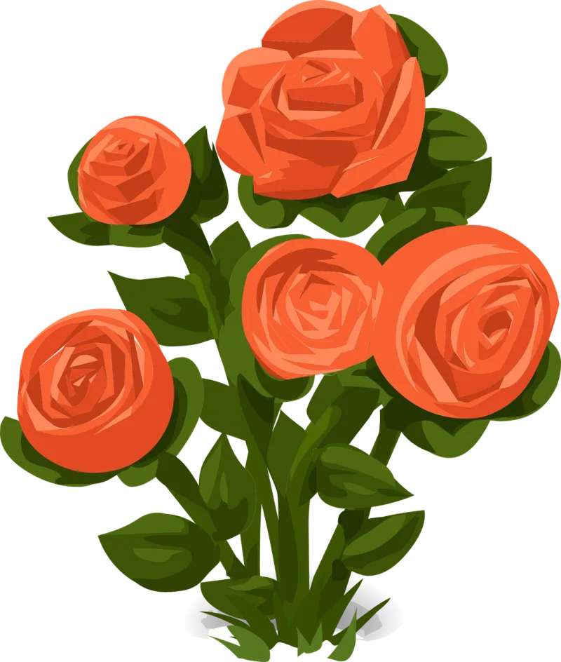 Rose bush Roses Rose flower Stickdatei – Blumen