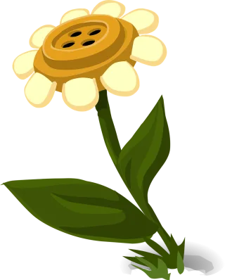 Flower Petals Button Stickdatei – Blumen